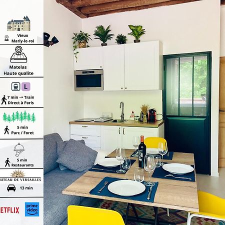 Studio Au Vieux Marly-Le-Roi - Bien Equipe - Matelas De Qualite - 7Min Du Train Vers Paris מראה חיצוני תמונה
